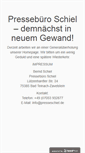 Mobile Screenshot of pressebuero-schiel.de